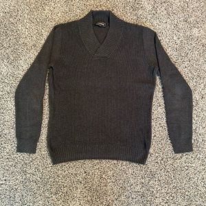 Men’s Express Gray Shawl Collar Cable Knit Sweater- size small!
